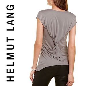 Like New Helmut Lang Italian Jersey Twist Back Top